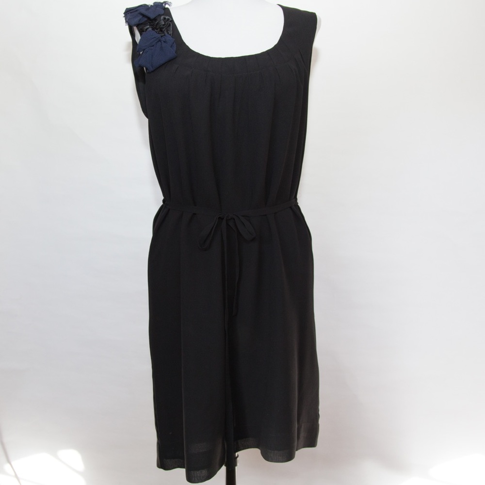 Banana Republic Black Silk Flower Dress NWT Size 4